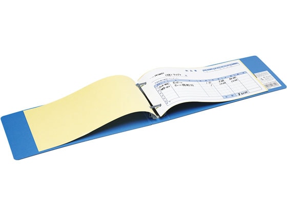 コクヨ 統一伝票用Kファイル B4 1/3ヨコ とじ厚30mm 青 1冊(ご注文単位1冊)【直送品】