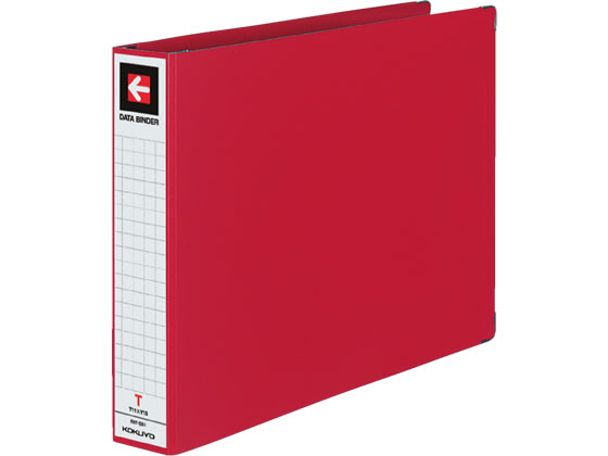コクヨ データバインダーT(バースト用・ワイド)T11×Y15 赤 1冊(ご注文単位1冊)【直送品】