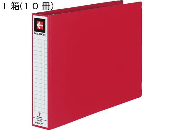 コクヨ データバインダーT(バースト用・ワイド)T11×Y15 赤10冊 1箱(ご注文単位1箱)【直送品】