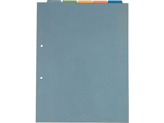 キングジム カバー付きカラーインデックス(上山タイプ) A4タテ 5山2穴 1組(ご注文単位1組)【直送品】