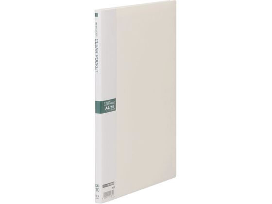 テージー マイホルダー A4 10ポケット アイボリー M-1441-31 1冊(ご注文単位1冊)【直送品】