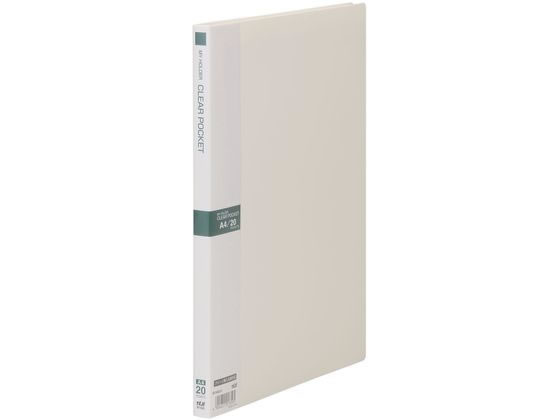 テージー マイホルダー A4 20ポケット アイボリー M-1442-31 1冊(ご注文単位1冊)【直送品】