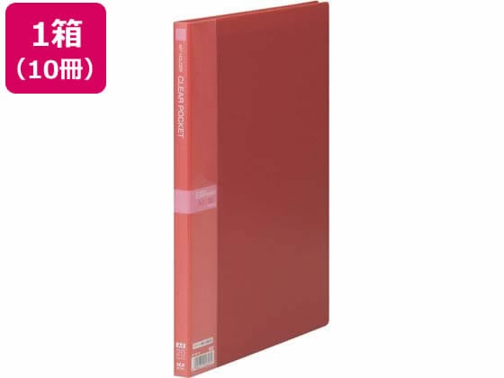 テージー マイホルダー A4 20ポケット ワインレッド 10冊 M-1442-18 1箱(ご注文単位1箱)【直送品】