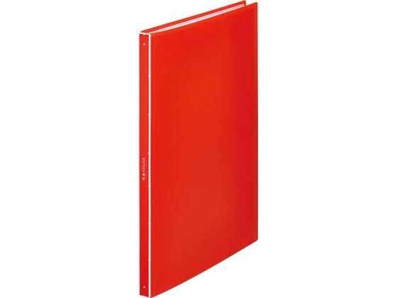 キングジム クリアーファイル ヒクタス(透明) A4 40ポケット 赤 7281TWアカ 1冊(ご注文単位1冊)【直送品】