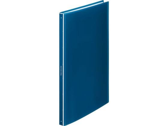 キングジム クリアーファイル ヒクタス(透明) A4 40ポケット 青 7281TWアオ 1冊(ご注文単位1冊)【直送品】