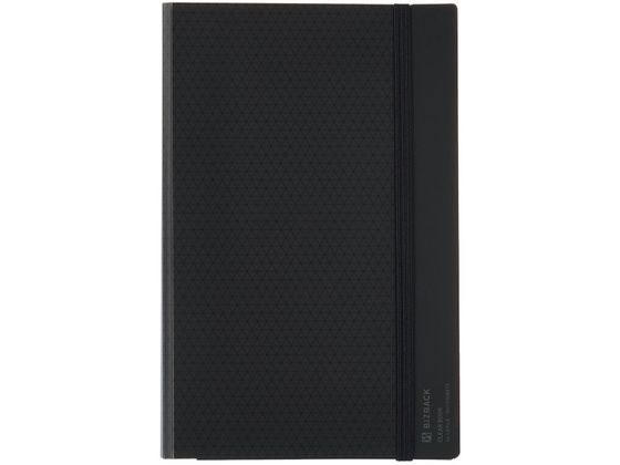 コクヨ 2つ折り クリヤーブック BIZRACK 10ポケット黒 ラ-BRFL10D 1冊(ご注文単位1冊)【直送品】