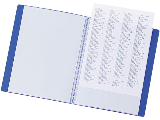 リヒトラブ リクエスト クリヤーブック A4タテ 20ポケット 青 G3201-8 1冊（ご注文単位1冊)【直送品】