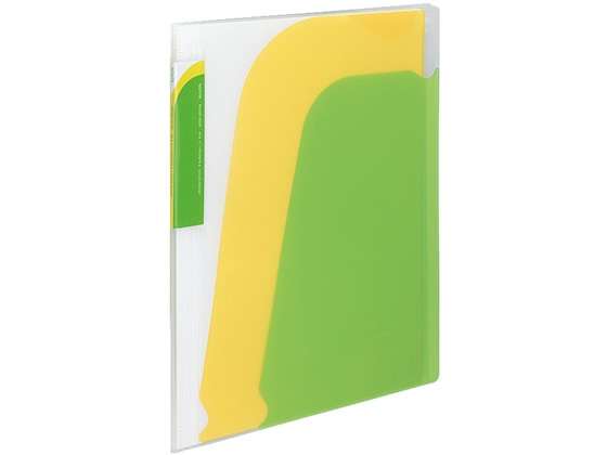 コクヨ ポケットブック〈ノビータ〉チャックポケット付 A4 ライトグリーン 1冊(ご注文単位1冊)【直送品】