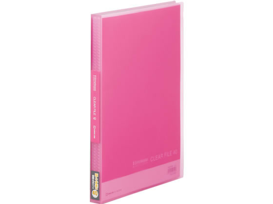 キングジム シンプリーズ クリアーファイル(透明)A4 40ポケット ピンク 1冊(ご注文単位1冊)【直送品】