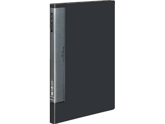 コクヨ クリヤーブック ウェーブカット固定式B4タテ 40ポケット ダークグレー 1冊（ご注文単位1冊)【直送品】