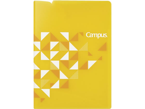 コクヨ キャンパス プリントファイル(見開きワイドポケットタイプ) イエロー 1冊(ご注文単位1冊)【直送品】