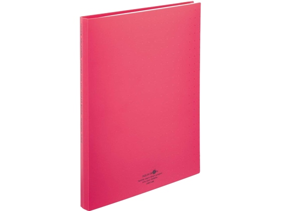 リヒトラブ AQUADROPsクリヤーブック(ポケット交換)A4タテ30枚 赤 1冊(ご注文単位1冊)【直送品】