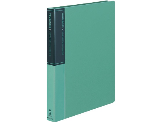 コクヨ クリヤーブック〈タフネス〉差替式 A4 30穴 背幅33mm 緑 1冊(ご注文単位1冊)【直送品】