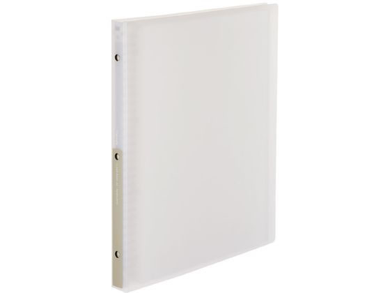 コクヨ クリヤーブック(Glassele)替紙式 A4 30穴 オフホワイト 1冊(ご注文単位1冊)【直送品】