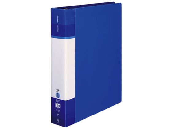 コクヨ クリヤーブック(Glassele)替紙式背ポケットSワイドA4ブルー 1冊(ご注文単位1冊)【直送品】