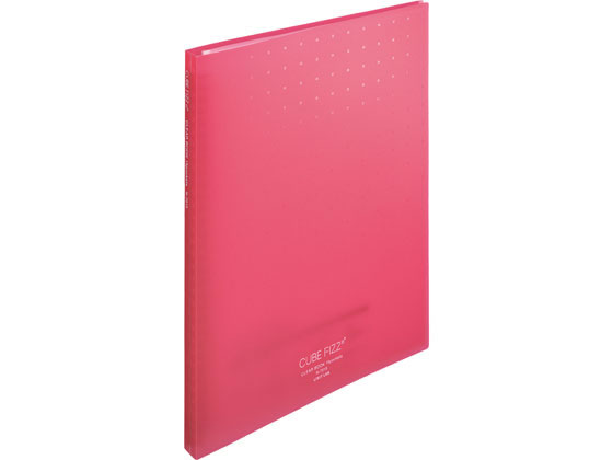 リヒトラブ CUBE FIZZ クリヤーブック(差替) A4 15ポケット ピンク 1冊(ご注文単位1冊)【直送品】
