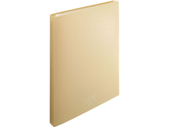 リヒトラブ CUBE FIZZ クリヤーブック(差替) A4 30ポケット ベージュ 1冊(ご注文単位1冊)【直送品】