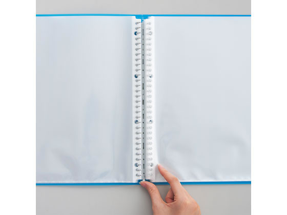 リヒトラブ CUBE FIZZ クリヤーブック(差替) A4 30ポケット ベージュ 1冊（ご注文単位1冊)【直送品】