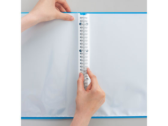 リヒトラブ CUBE FIZZ クリヤーブック(差替) A4 30ポケット ベージュ 1冊（ご注文単位1冊)【直送品】