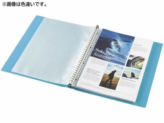 コクヨ クリヤーブック(NEOS)替紙式 ミドル A4 30穴 ネイビー 1冊（ご注文単位1冊)【直送品】