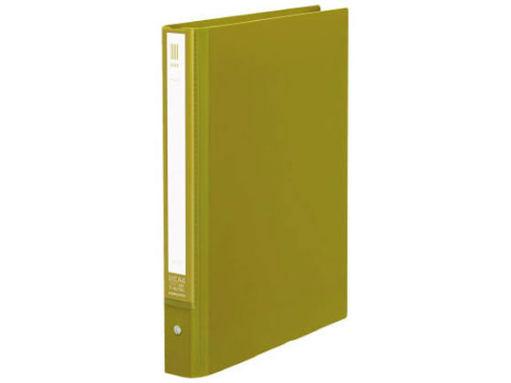 コクヨ クリヤーブック(NEOS)替紙式 ワイド A4 30穴 ライトオリーブ 1冊(ご注文単位1冊)【直送品】