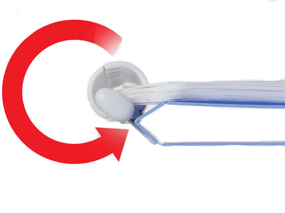 リヒトラブ AQUA DROPs クリヤーブック差替式A4 30穴 背幅18 青 1冊（ご注文単位1冊)【直送品】