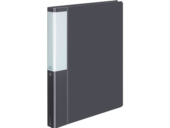 コクヨ クリヤーブック POSITY差替式A4 30穴背幅33 ダークグレー 1冊(ご注文単位1冊)【直送品】