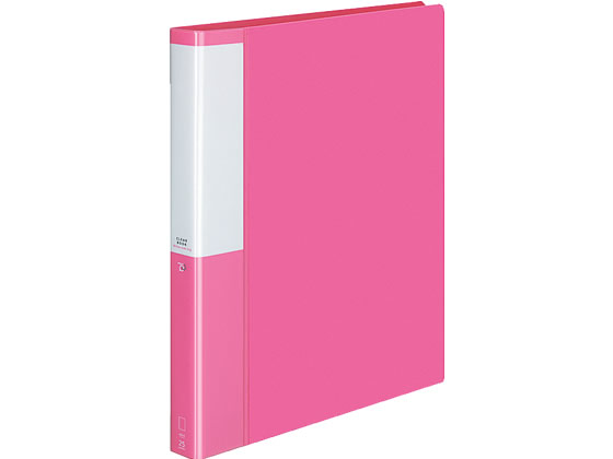コクヨ クリヤーブック POSITY差替式A4 30穴背幅33 ピンク 1冊(ご注文単位1冊)【直送品】