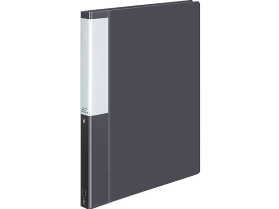 コクヨ クリヤーブック POSITY差替式A4 30穴背幅27 ダークグレー 1冊(ご注文単位1冊)【直送品】