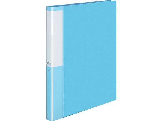 コクヨ クリヤーブック POSITY差替式A4 30穴背幅27 ライトブルー 1冊(ご注文単位1冊)【直送品】