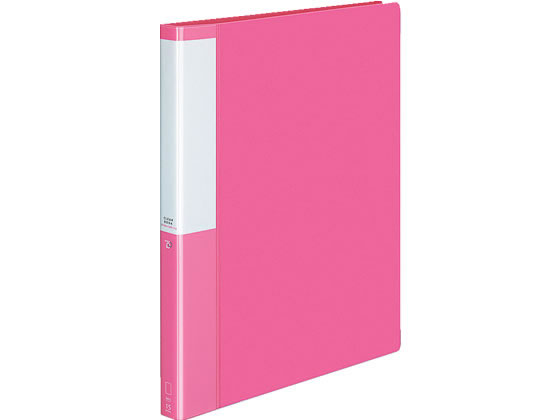 コクヨ クリヤーブック POSITY差替式A4 30穴背幅27 ピンク 1冊(ご注文単位1冊)【直送品】