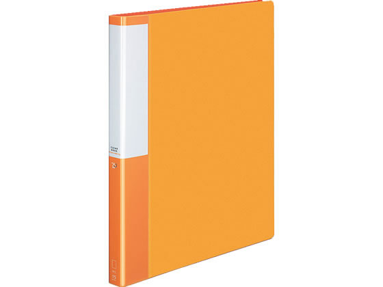 コクヨ クリヤーブック POSITY差替式A4 30穴背幅27 オレンジ 1冊(ご注文単位1冊)【直送品】
