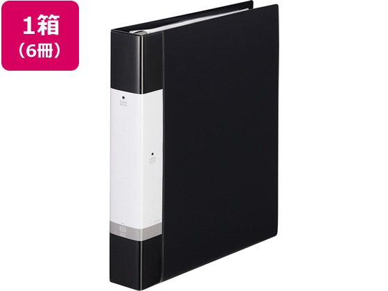 リヒトラブ リクエスト クリアーブック差替式A4 30穴 背幅50 黒6冊 1箱(ご注文単位1箱)【直送品】
