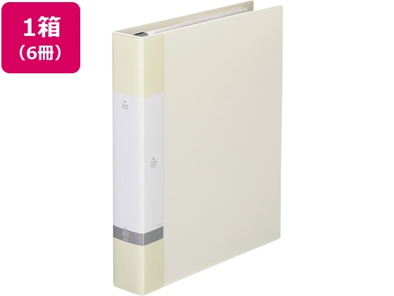 リヒトラブ リクエスト クリアーブック差替式A4 30穴 背幅50 白6冊 1箱(ご注文単位1箱)【直送品】