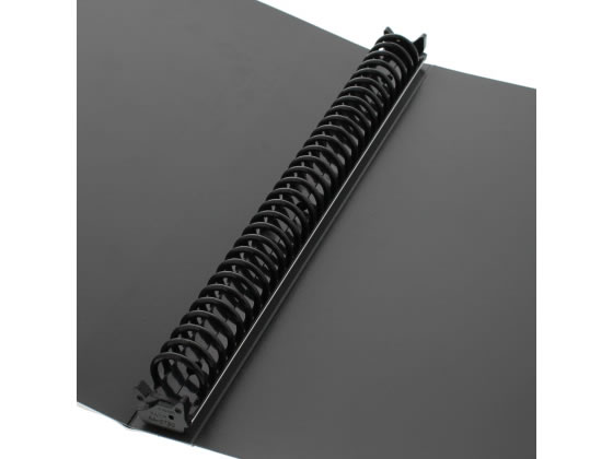 ビュートン リングバインダー A4タテ 30穴 背幅25mm ダークグレー 6冊 1箱（ご注文単位1箱)【直送品】