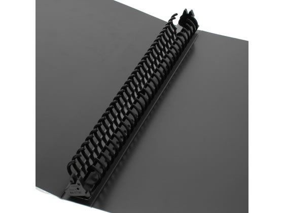 ビュートン リングバインダー A4タテ 30穴 背幅25mm ダークグレー 6冊 1箱（ご注文単位1箱)【直送品】