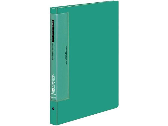 コクヨ クリヤーブック ウェーブカット差替A4タテ30穴 背幅27 緑 1冊(ご注文単位1冊)【直送品】