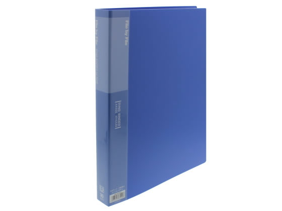 ビュートン リングバインダー A4タテ 30穴 背幅32mm ブルー 1冊(ご注文単位1冊)【直送品】