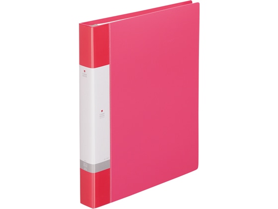 リヒトラブ リクエスト クリアーブック差替式A4 30穴 背幅35 赤 1冊(ご注文単位1冊)【直送品】