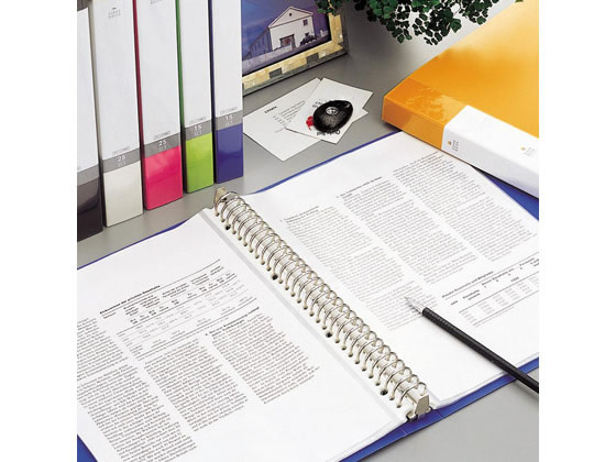 リヒトラブ リクエスト クリアーブック差替式A4 30穴 背幅35 黄 1冊（ご注文単位1冊)【直送品】