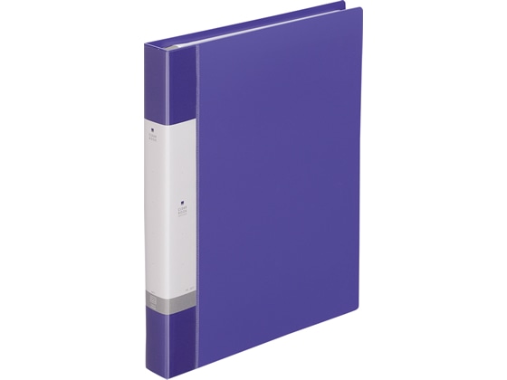 リヒトラブ リクエスト クリアーブック差替式A4 30穴 背幅35 青 1冊(ご注文単位1冊)【直送品】