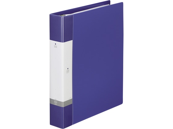 リヒトラブ リクエスト クリアーブック差替式A4 30穴 背幅50 青 1冊(ご注文単位1冊)【直送品】