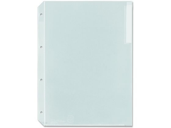 プラス 差替リフィル クリアフォルダー 見出紙付 A4 4穴 クリアー 1枚(ご注文単位1枚)【直送品】