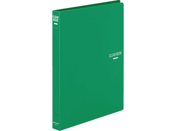 コクヨ クリヤーブック 差替式 B5タテ 26穴 背幅27mm 緑 ラ-321G 1冊(ご注文単位1冊)【直送品】