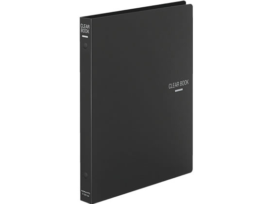 コクヨ クリヤーブック 差替式 B5タテ 26穴 背幅27mm ダークグレー 1冊(ご注文単位1冊)【直送品】