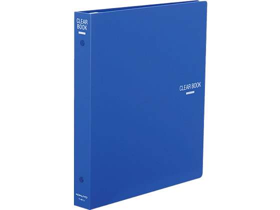 コクヨ クリヤーブック 差替式 B5タテ 26穴 背幅34mm 青 ラ-461B 1冊(ご注文単位1冊)【直送品】
