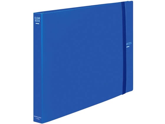コクヨ クリヤーブック 差替式 A3ヨコ 30穴 背幅34mm 青 ラ-468B 1冊(ご注文単位1冊)【直送品】