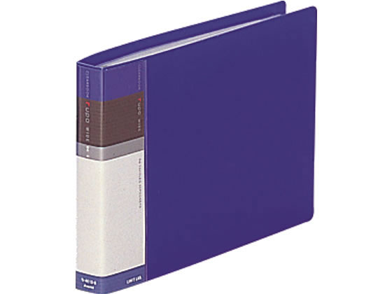 リヒトラブ クリヤーブック・ルポ B6ヨコ 13穴 背幅24mm 青 N4610-8 1冊(ご注文単位1冊)【直送品】