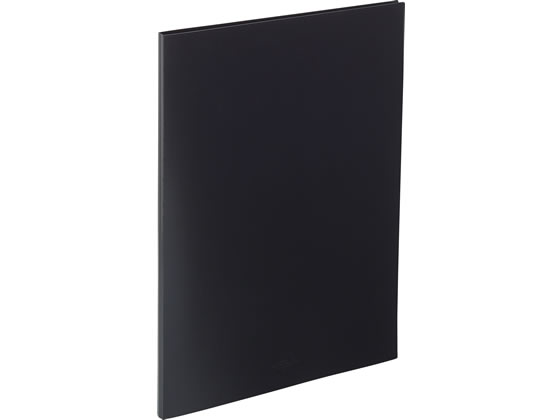 リヒトラブ AQUA DROPs クリヤーブック差替式A2 60穴 背幅18 黒 1冊(ご注文単位1冊)【直送品】