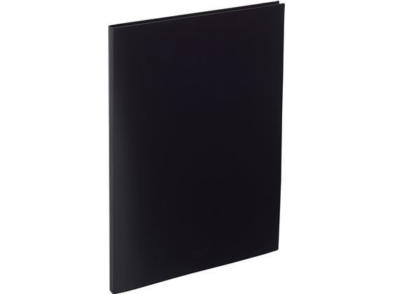 リヒトラブ AQUA DROPs クリヤーブック差替式B3L 55穴 背幅18 黒 1冊(ご注文単位1冊)【直送品】